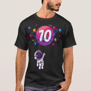 10 ÅRS Ålder Födelsedag 10:e födelsedagspojken Ast T Shirt