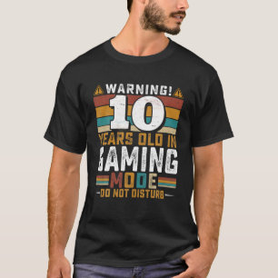 10 års ålder i spelläge stör inte - video t shirt