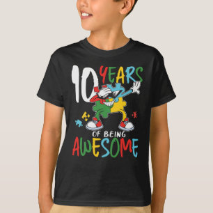 10 ÅRS Åldersdagspojke eller flickvänlighet T Shirt