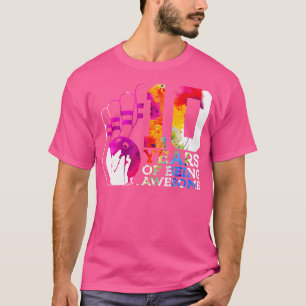 10 års Fantastisk Bowling 10:e födelsedagen T Shirt
