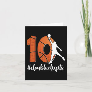 10-års födelsedag Dubbla siffror Tio Basket för po Kort