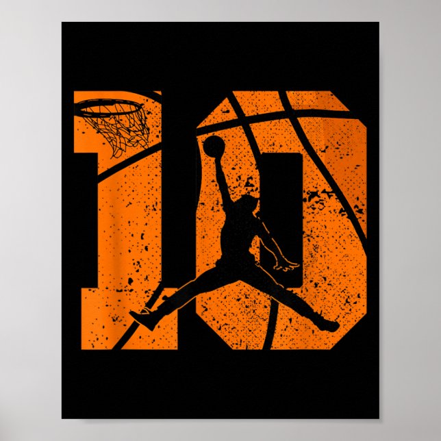 10-års födelsedagsbaseboll 10 år födelsedagsfest 1 poster (Framsidan)
