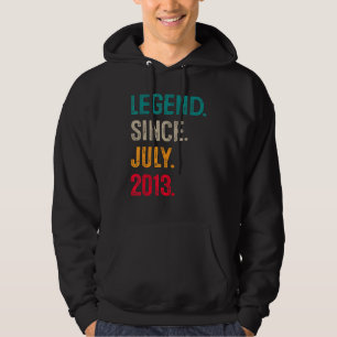 10 års gamla gåvor 10:e födelsedagsdagen boys lege hoodie