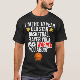 10 års Gammal basketboll Star Player Classic T Shirt