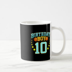10 års gammal basketspelare 10:e Födelsedagsfesten Kaffemugg