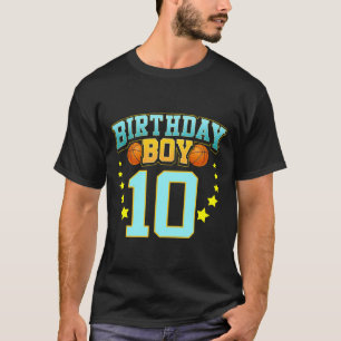 10 års gammal basketspelare 10:e Födelsedagsfesten T Shirt