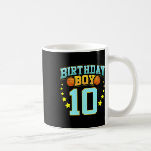 10 års gammal Bysketbyll Player 10:e Födelsedagsfe Kaffemugg