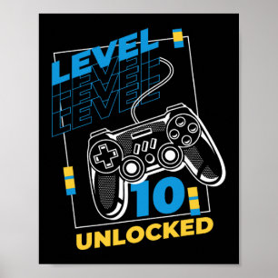 10 års gammalt spel 10:e födelsedagen - nivå 10 poster