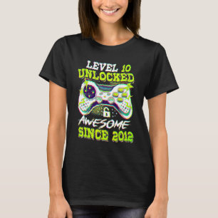 10 års gammalt videospel 10:e födelsedagstidningen t shirt