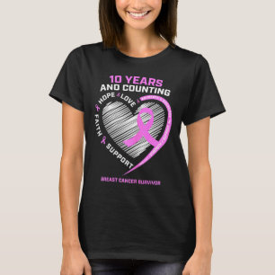 10 års gåvor från Bröstcancer överlevande till kvi T Shirt