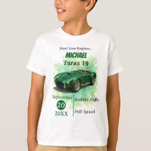 10 års Tävla för Grönt av gammal Födelsedagsfest T Shirt