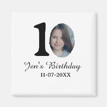 10-årsdag foto fet brev-barn namn datum st