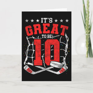 10-årsdag Hockeyälskare Det är jättebra att vara 1 Kort