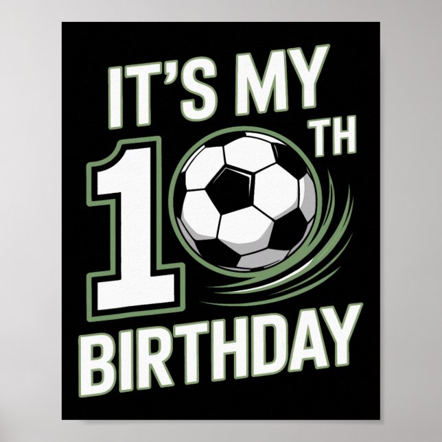 10-årsdag Kickar Igång Fotbollssäsongen  Poster (Framsidan)