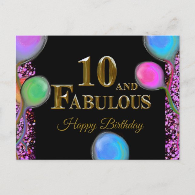 10-årsdag  vykort (Framsida)