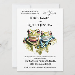 10-årsdagen för Bröllop, Garden Avslappnad Party Inbjudningar