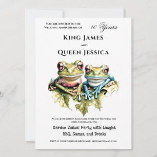10-årsdagen för Bröllop, Garden Avslappnad Party Inbjudningar