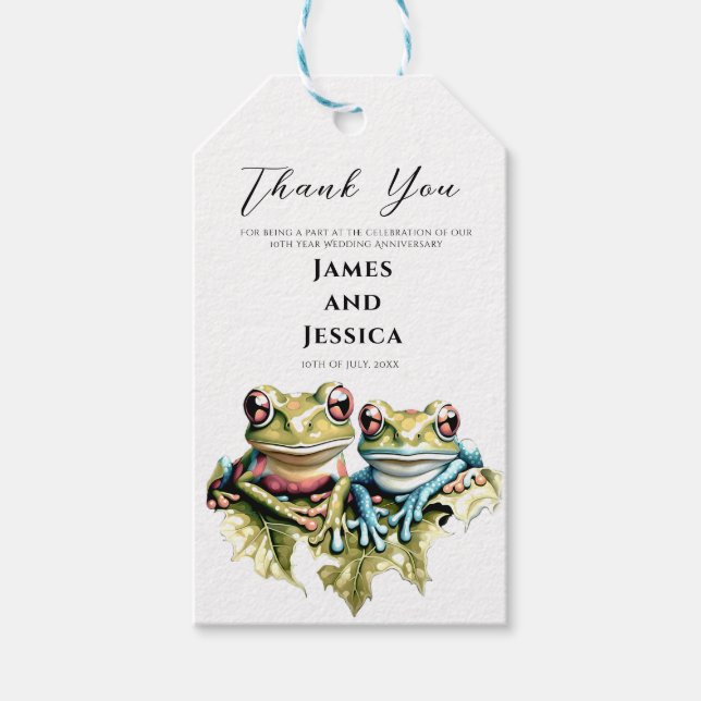 10-årsdagen för Bröllop, Garden Avslappnad Party Presentetikett (Framsidan)