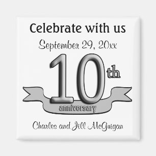 10-årsdagen Spara Party favors Magnet