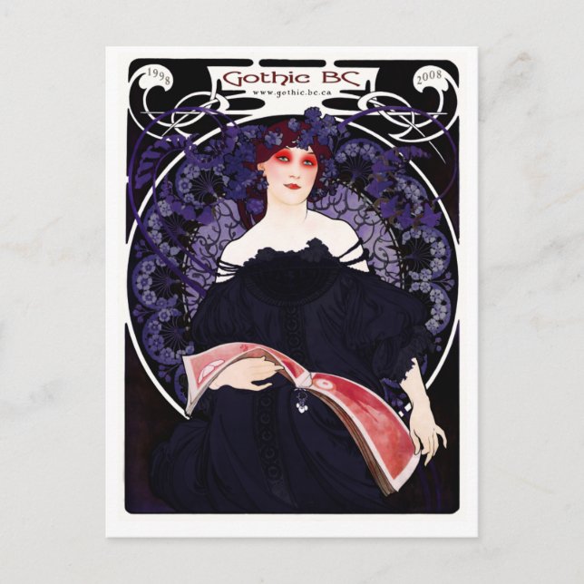 10-årsjubiléet vykort för Gothic BC (Framsida)