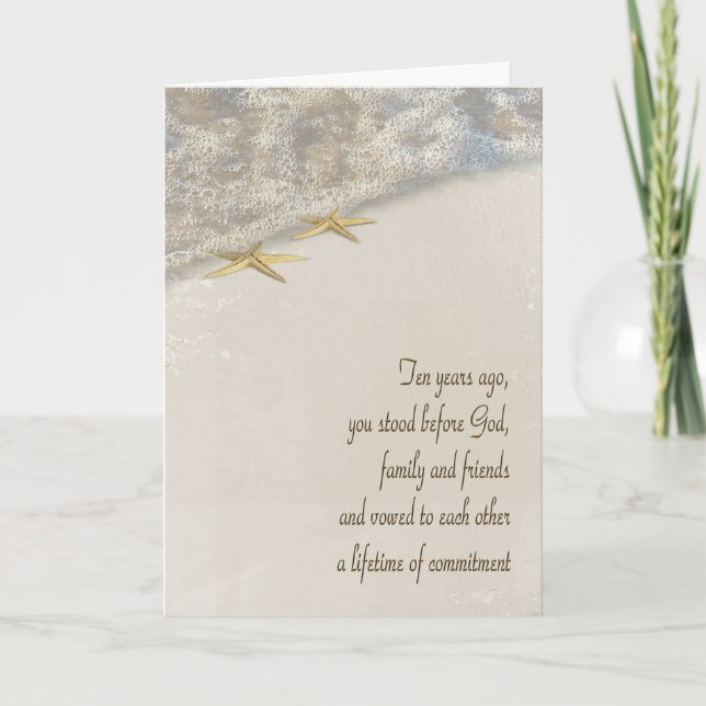 10-årsjubileum av stjärtfenor kort (Framsida)