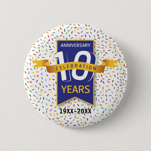 10-årsjubileum Design Knapp (Framsida)