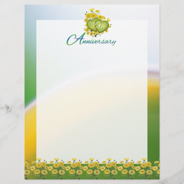 10-årsjubileum för bröllopsfest Scrapbook-sidor (Framsida)