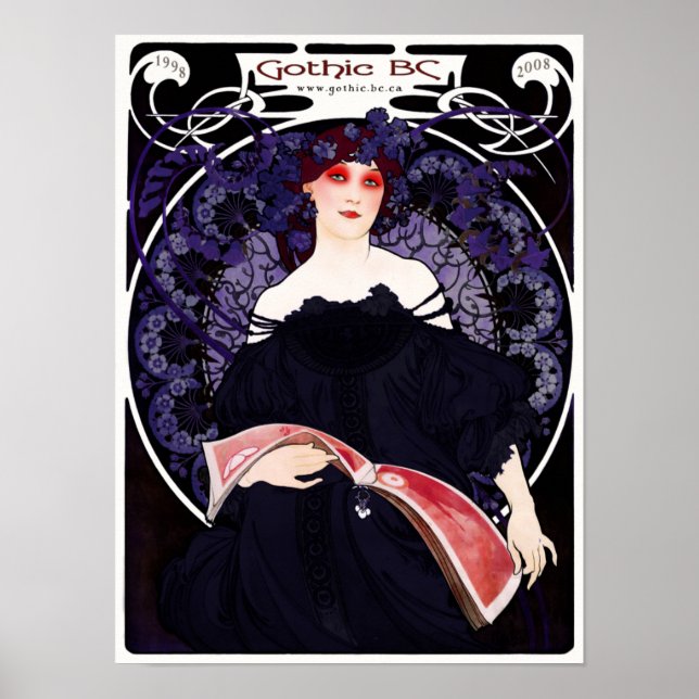 10-årsjubileum för gotiskt BC Poster (Framsidan)