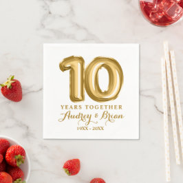 10-årsjubileum Personlig Pappersservett