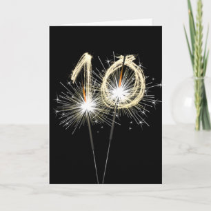 10-årsjubileum - Svart miniatyr Kort