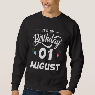 10 augusti-årsdagen Party för särskilda tillfällen Lång Ärmad Tröja