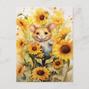 10 av 17 Sunflower Garden Miceville Vykort