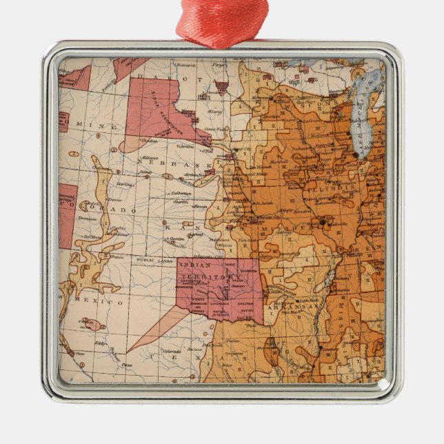 10 befolkning 1870 julgransprydnad metall (Framsidan)