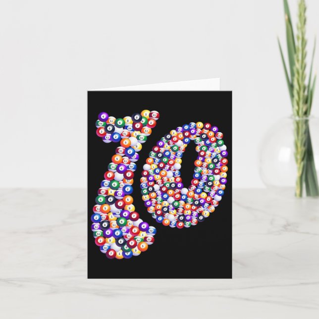 10 Billiard Bassäng Bord Kort (Framsida)