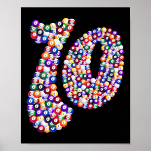 10 Billiard Bassäng Bord Poster