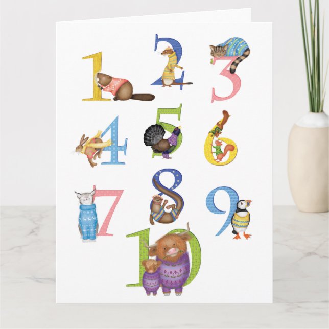 10 Blankt för skotska djur Kort (Framsida)