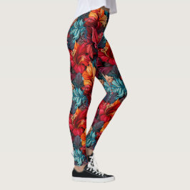 #10-Blommönster Leggings