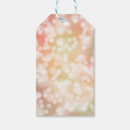10 Bokeh Gift-Märkre, Blek Rosa Blurry Ljus Presentetikett