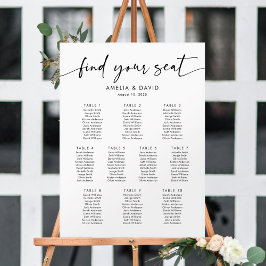 10 Bord Hitta Din Plats Placeringsplan Poster