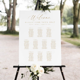 10 Bord Välkomst Sittplatskarta Poster