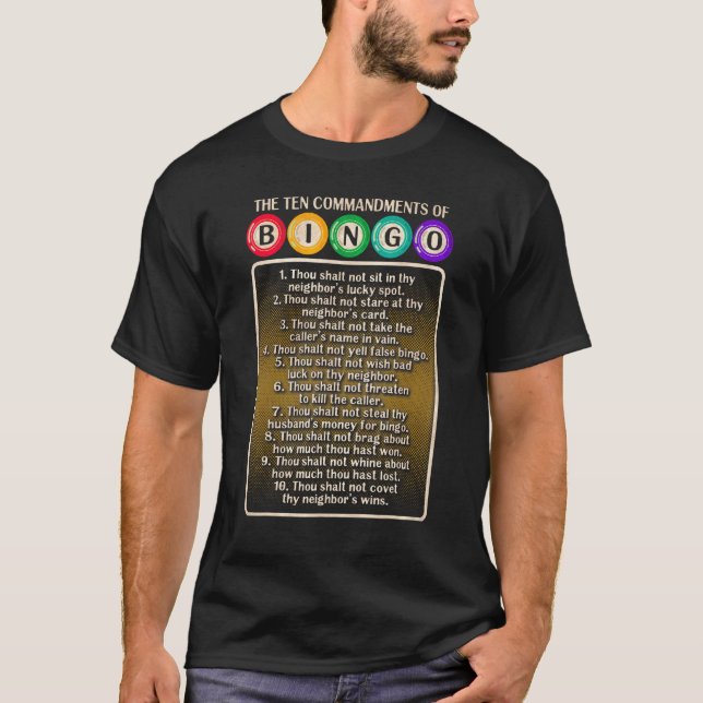 10 budord från Bingo - Bingo Player T Shirt (Framsida)