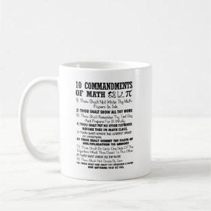 10 Commandments av Mathmuggen Kaffemugg