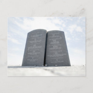 10 Commandments i öken Vykort