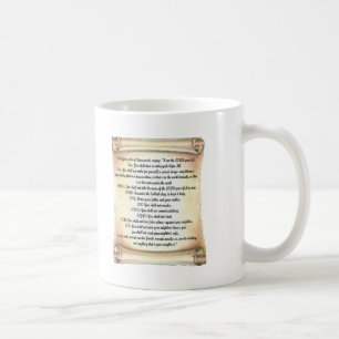 10 commandments kaffemugg