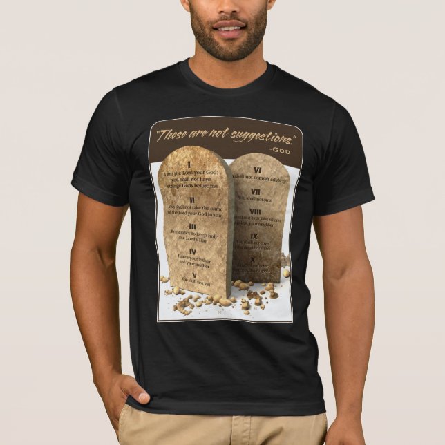 10 commandments t-shirt (Framsida)