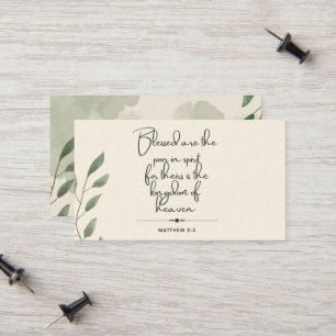 10 dagar med versionskort för skript   Matthew 5:3