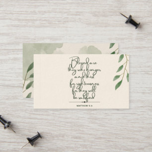 10 dagar med versionskort för skript   Matthew 5:6