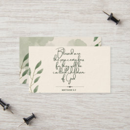 10 dagar med versionskort för skript | Matthew 5:9