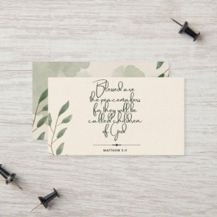 10 dagar med versionskort för skript   Matthew 5:9