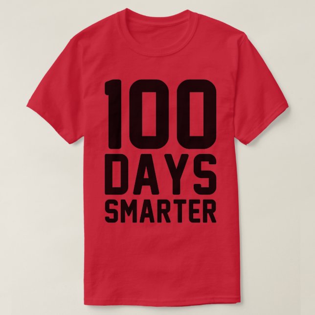 10 dagar Smartare gåva 10 dagar för skolpojkar och T Shirt (Design framsida)
